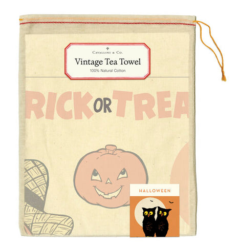 Halloween Vintage Tea Towel