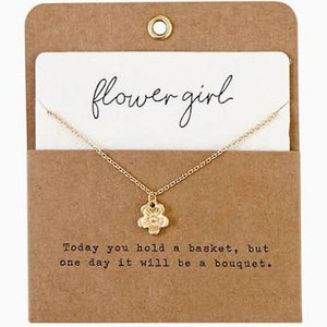 Flower Girl Charm Necklace