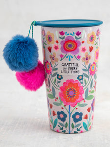 Grateful For Pom Pom Tumbler