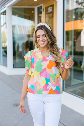 Fun Fun Fun Tropical Penelope Top