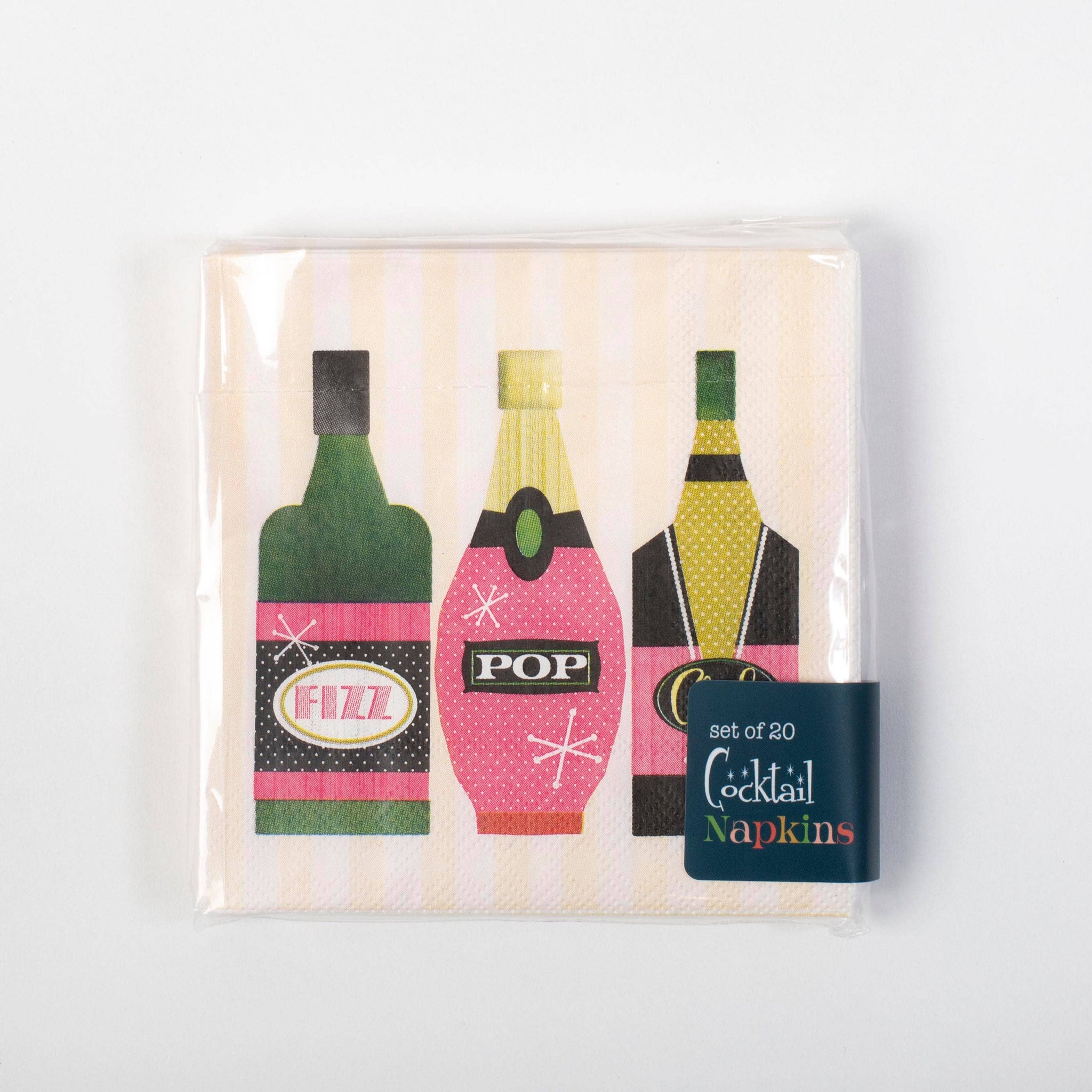 Pop Clink Fizz Cocktail Napkin