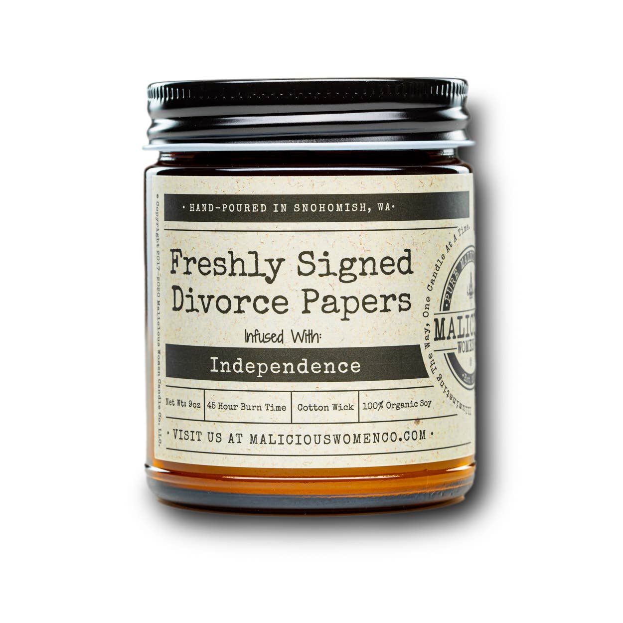 Freshly Signed Divorce Papers - Infused with Independence