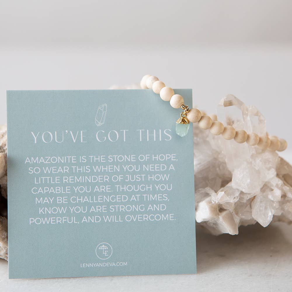 Bella Stretch Bracelet-Amazonite