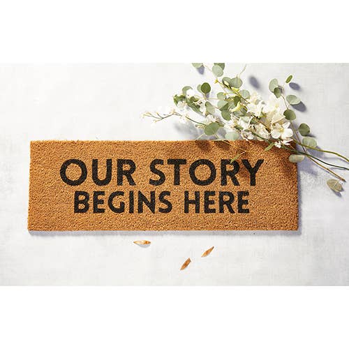 Our Story Door Mat