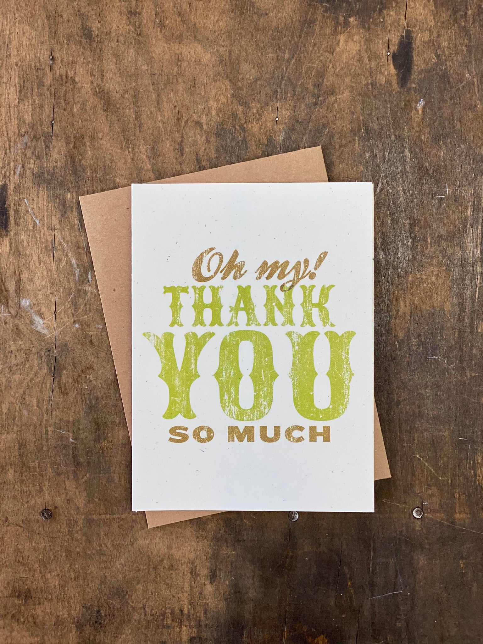 Oh My! Thank You So Much - Greeting Card