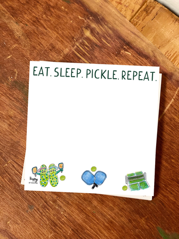 Pickle Ball Chunky Notepad-Stationery Writing Pad 100 pages