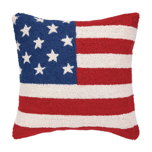 USA American Flag Red White and Blue Hook Pillow