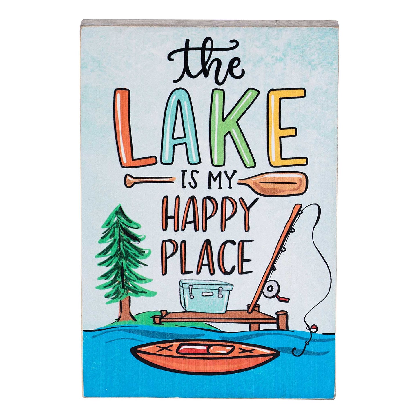 Lake is my Happy Place Block