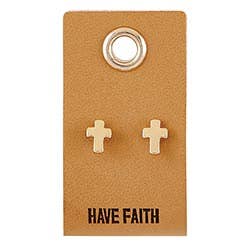 Have Faith Cross Earrings