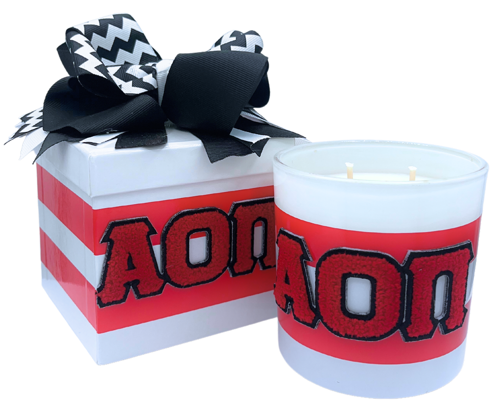 Alpha Omicron Pi Candle