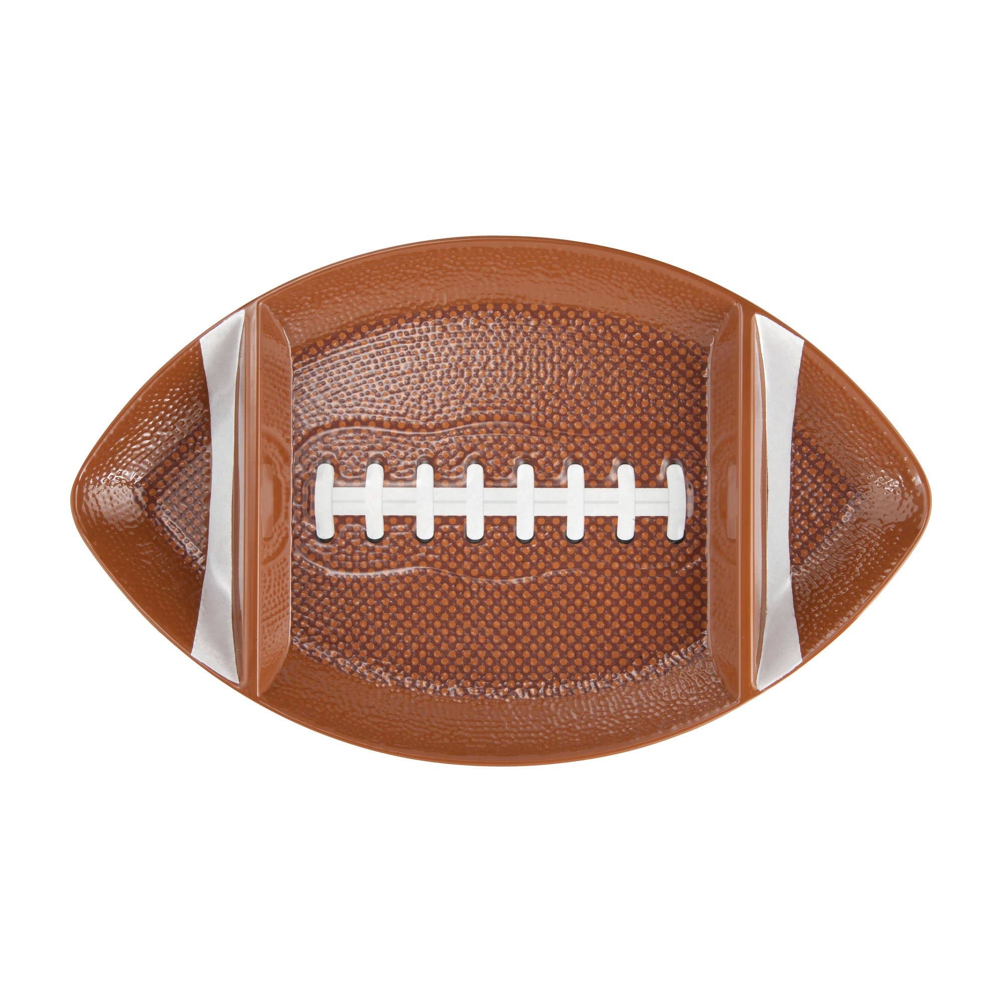 Football Melamine 3-Section Tray