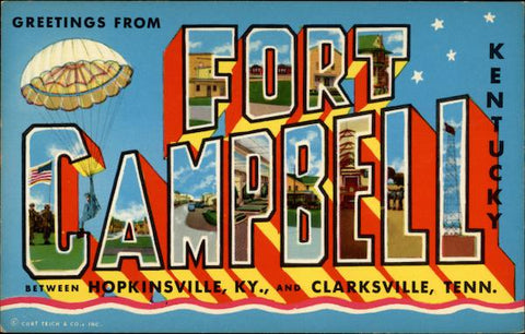 Fort Campbell Printed Candle
