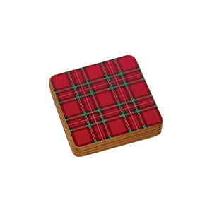 Tartan Harboard Coaster, Set of 4