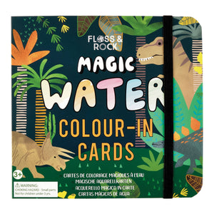 Dinosaur Magic Water Colour-In Cards