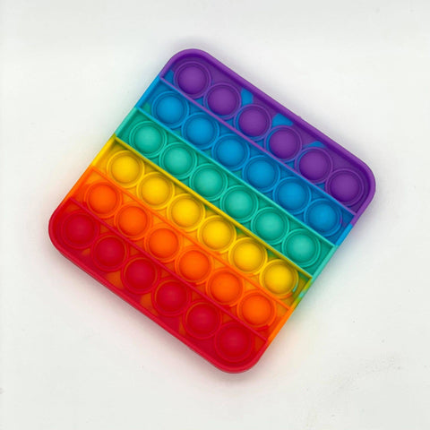 Square rainbow Bubble Popper Fidgets