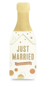 Champagne Pop Cracker Card Just Married