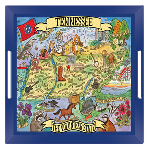 Tennessee Souvenir Tray with Handle