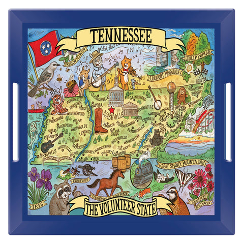Tennessee Souvenir Tray with Handle