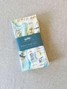 Bible Map Tea Towel Set