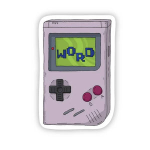 Word Game Boy Sticker