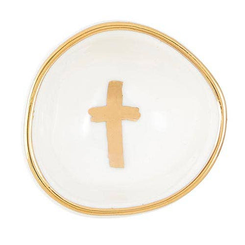 Gold Cross Dish