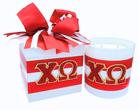 Chi Omega Candle