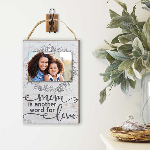 Mom is Another Word Hanging Clip Photo Frame