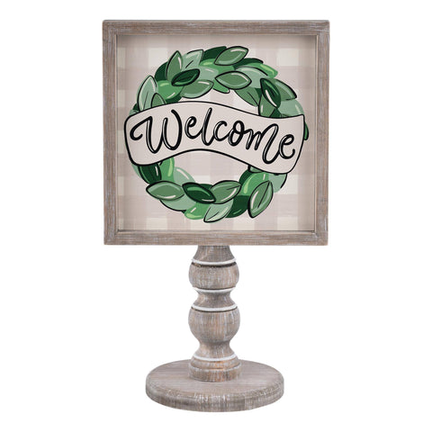 Magnolia Wreath Welcome Stand