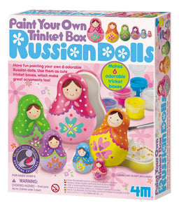 Paint Your Own Trinket Box Russian Doll Kit