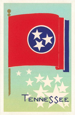 Tennessee State Flag - Vintage Sticker