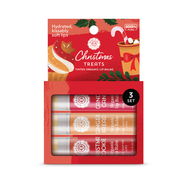 Christmas Tinted Lip Balm Set Of 3