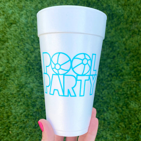 Pool Party Foam Cups