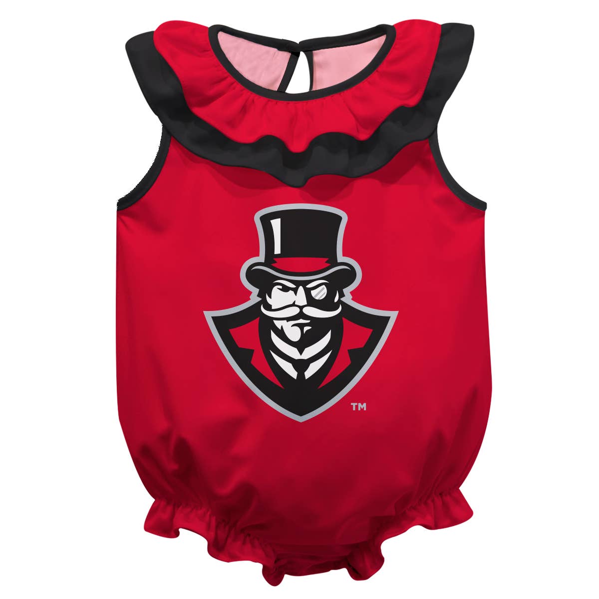 APSU Sleeveless Ruffle Onesie