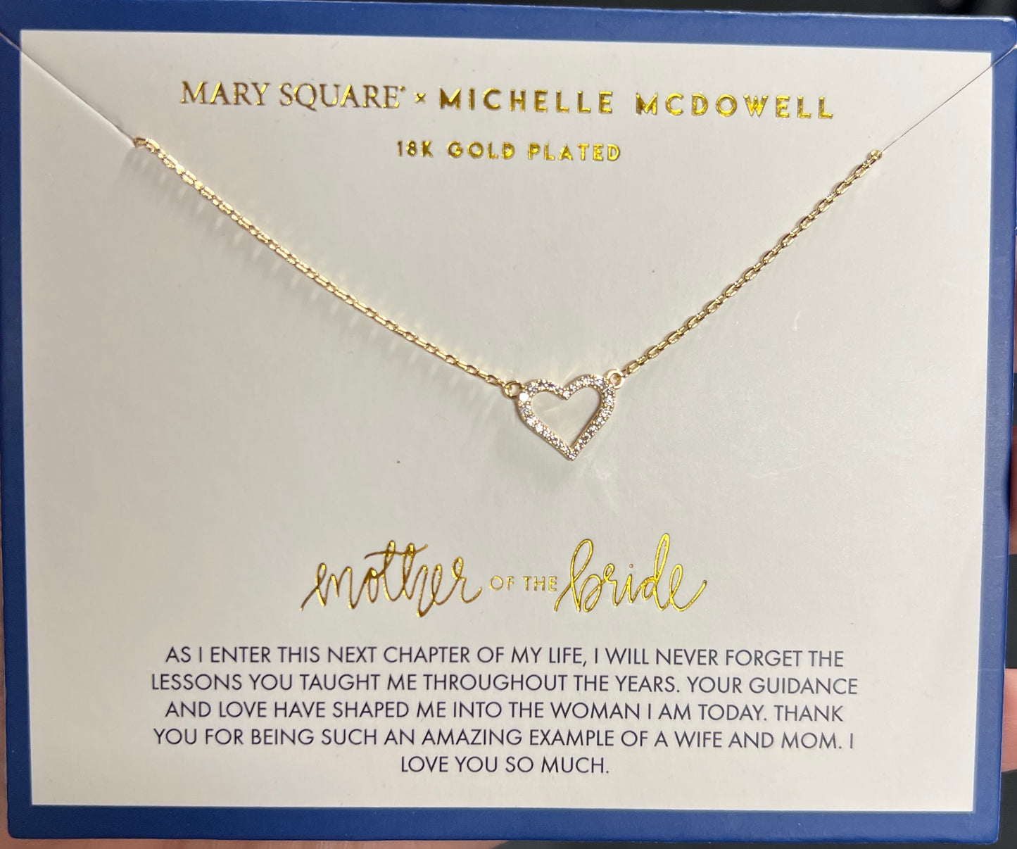 Mary Square + Michelle McDowell Carded Necklaces