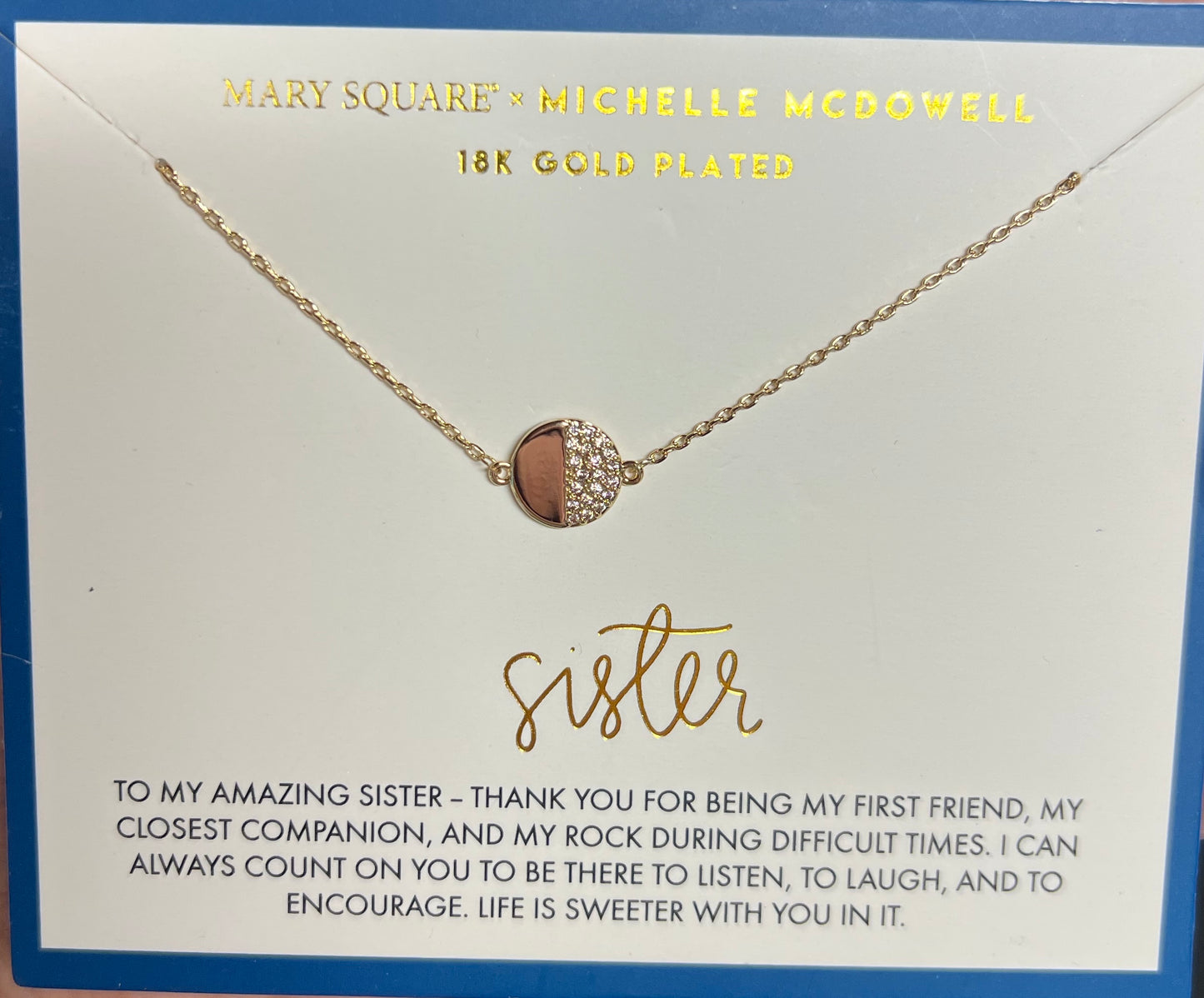 Mary Square + Michelle McDowell Carded Necklaces