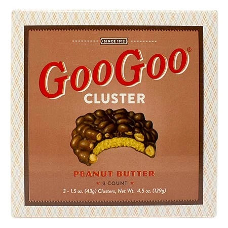 Goo Goo Cluster- Peanut Butter 3 Pack Carton