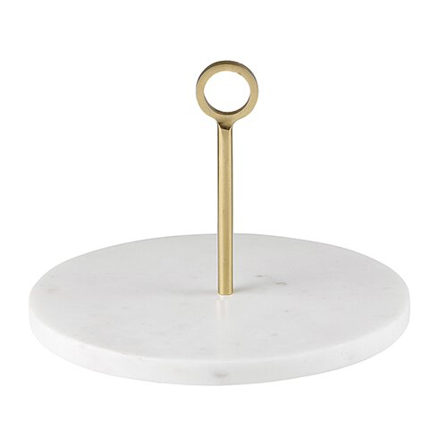 Marble Server with Brass Handle