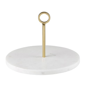 Marble Server with Brass Handle