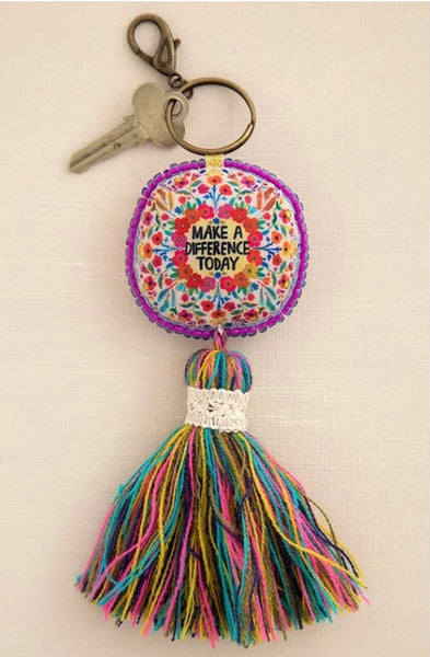 Mantra Keychain Make a Difference
