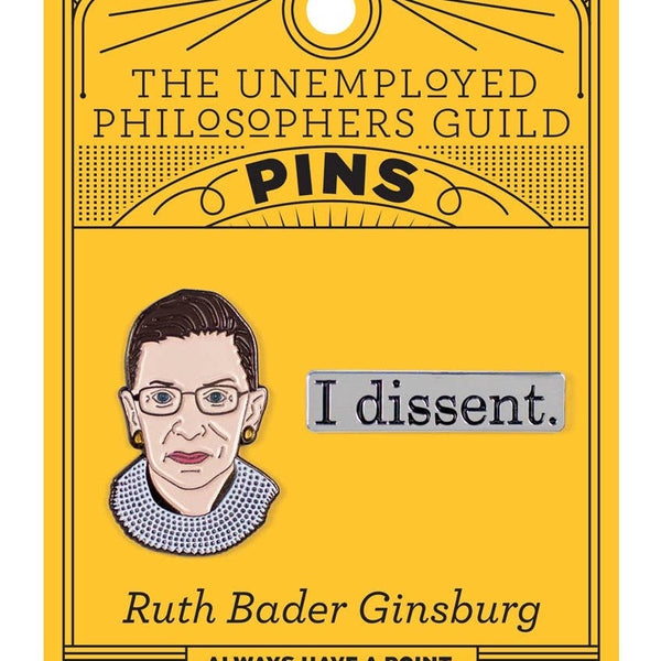 Ruth Bader Ginsburg & I Dissent Pins