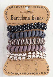 Barcelona Hair Bands - Paracord Grey