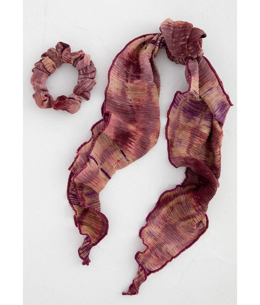 Burgundy Scarf Scrunchie
