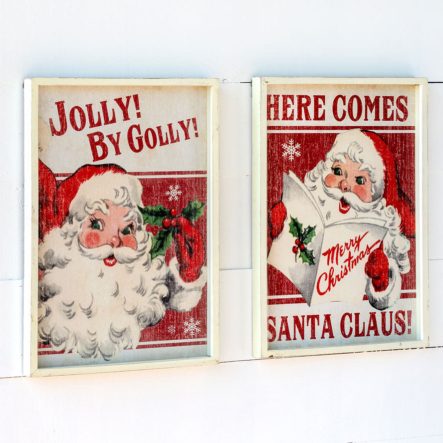 Vintage Santa Framed Prints