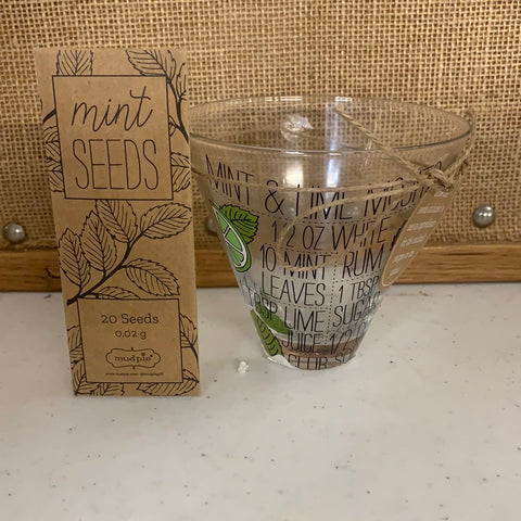 MINT RECIPE SEED GLASS