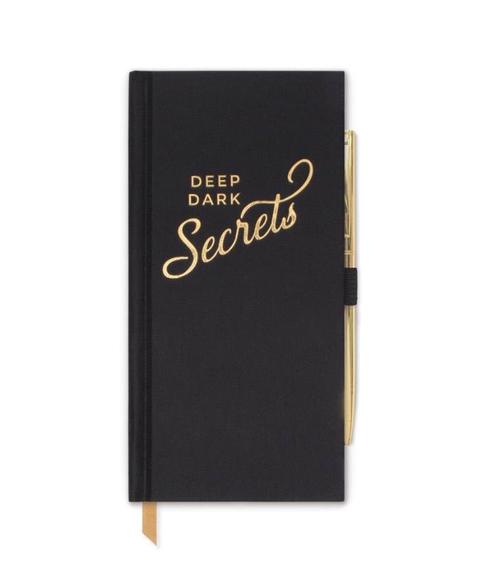 Skinny “Deep Dark Secrets” Journal with Pen