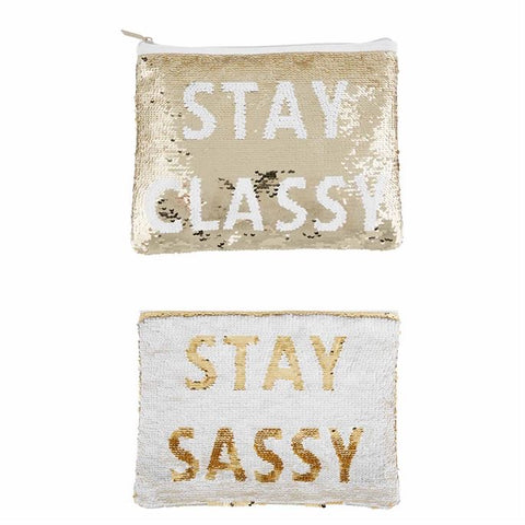 Stay Classy Sequin Swipe Case