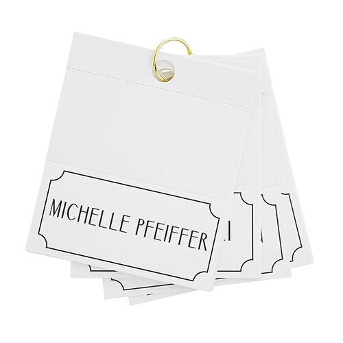 Female Actress Placecards