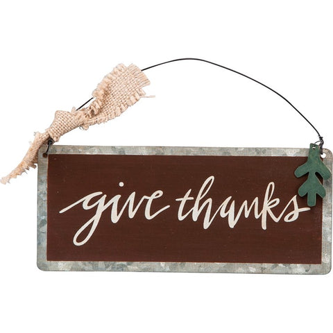 Give Thanks Hanging Decor