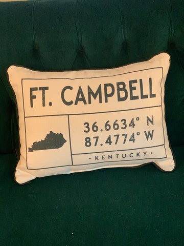 Ft. Campbell Coordinates Pillow