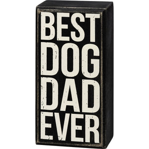 Best Dog Dad Ever Wooden Sign